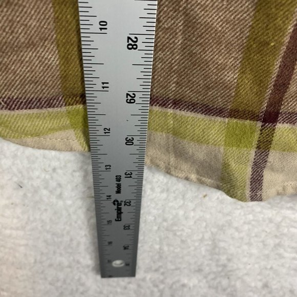 Alpine Design Flannel Shirt Men XL Brown Plaid Cotton Collared Long Sleeve 7020 - Picture 6 of 8